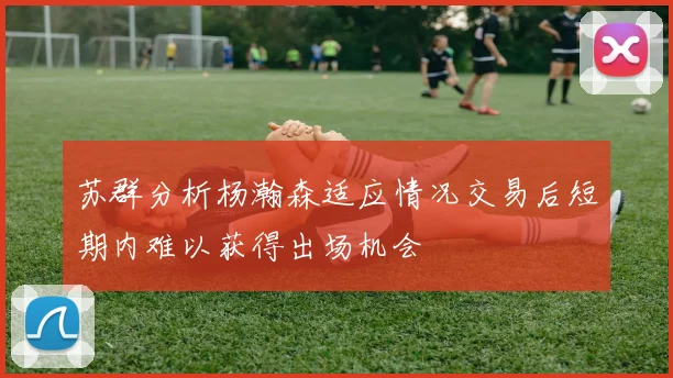 苏群分析杨瀚森适应情况交易后短期内难以获得出场机会